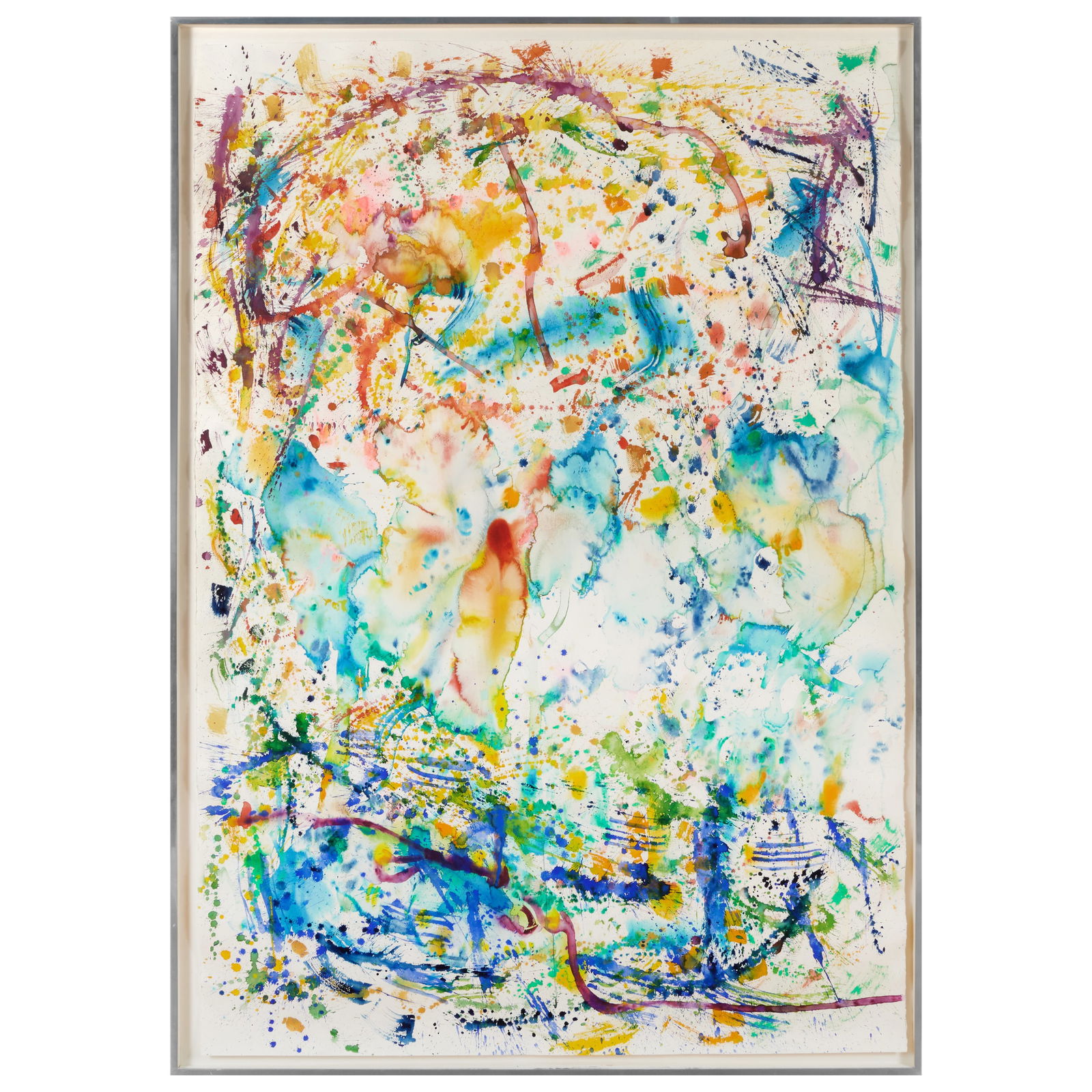 Nancy Graves (1940-1995): Kofa: Nancy Graves (1940-1995): Kofa Watercolor on paper, 1983, signed 'N.S. Graves' and dated upper right, with label from M. Knoedler & Co., Inc, NY. 63 1/2 x 44 in. (sheet), 66 x 46 3/4 in. (frame).