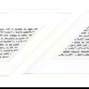 Felix Gonzalez-Torres (1957-1996): Untitled (Oscar Wilde): Felix Gonzalez-Torres (1957-1996): Untitled (Oscar Wilde) Photo-etching on wove paper, 1995, signed and numbered 207/250 in pencil on the reverse. 4 1/2 x 6 1/4 in. (sheet), 10 1/4 x 12 1/4 in. (frame