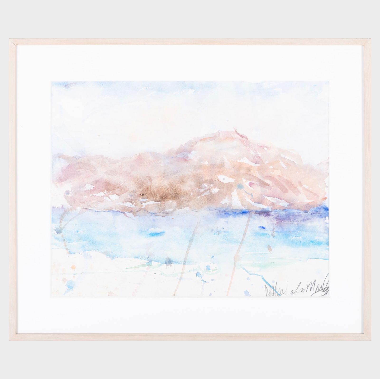 Malcolm Morley (1931-2018): Untitled: Malcolm Morley (1931-2018): Untitled Watercolor on paper, signed 'Malcolm Morley' lower right. 19 3/4 x 25 1/2 in. (sheet), 26 1/4 x 31 3/8 in. (frame). The artist. Private Collection. The Heckscher M