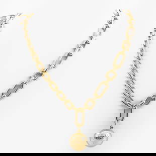 Tiffany & Co. 18k Gold Pendant Necklace: Tiffany & Co. 18k Gold Pendant NecklaceMarked 'Tiffany / 18k'.Approx. 30 in., 101 dwts.The Collection of Carole Harris.