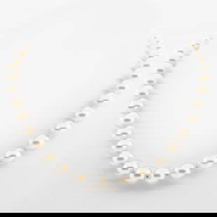 Cultured Pearl Necklace: Cultured Pearl Necklace15 1/2 in.The Collection of Carole Harris.