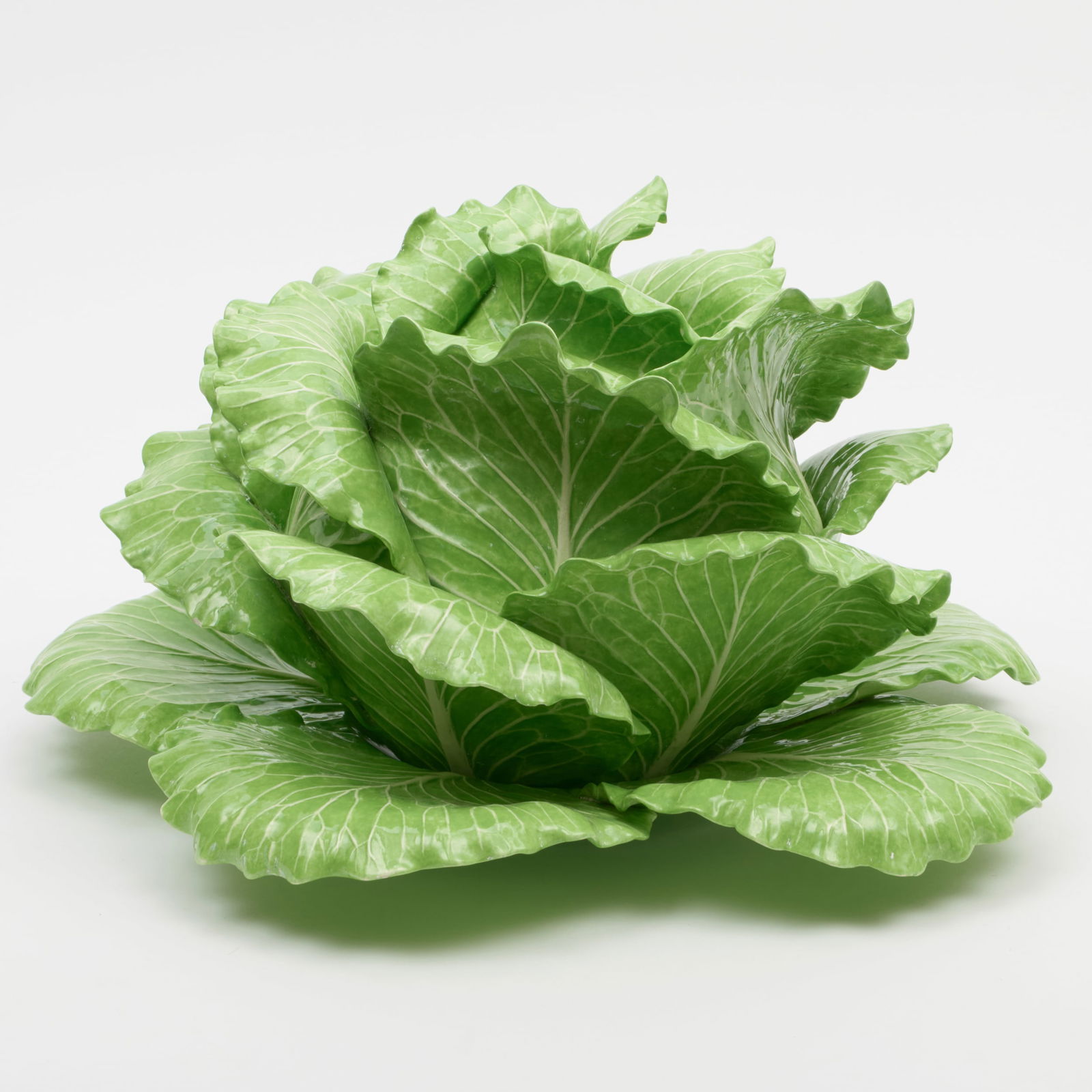 Dodie Thayer Porcelain Cabbage Form Tureen, Cover and Underplate (1 of 16)