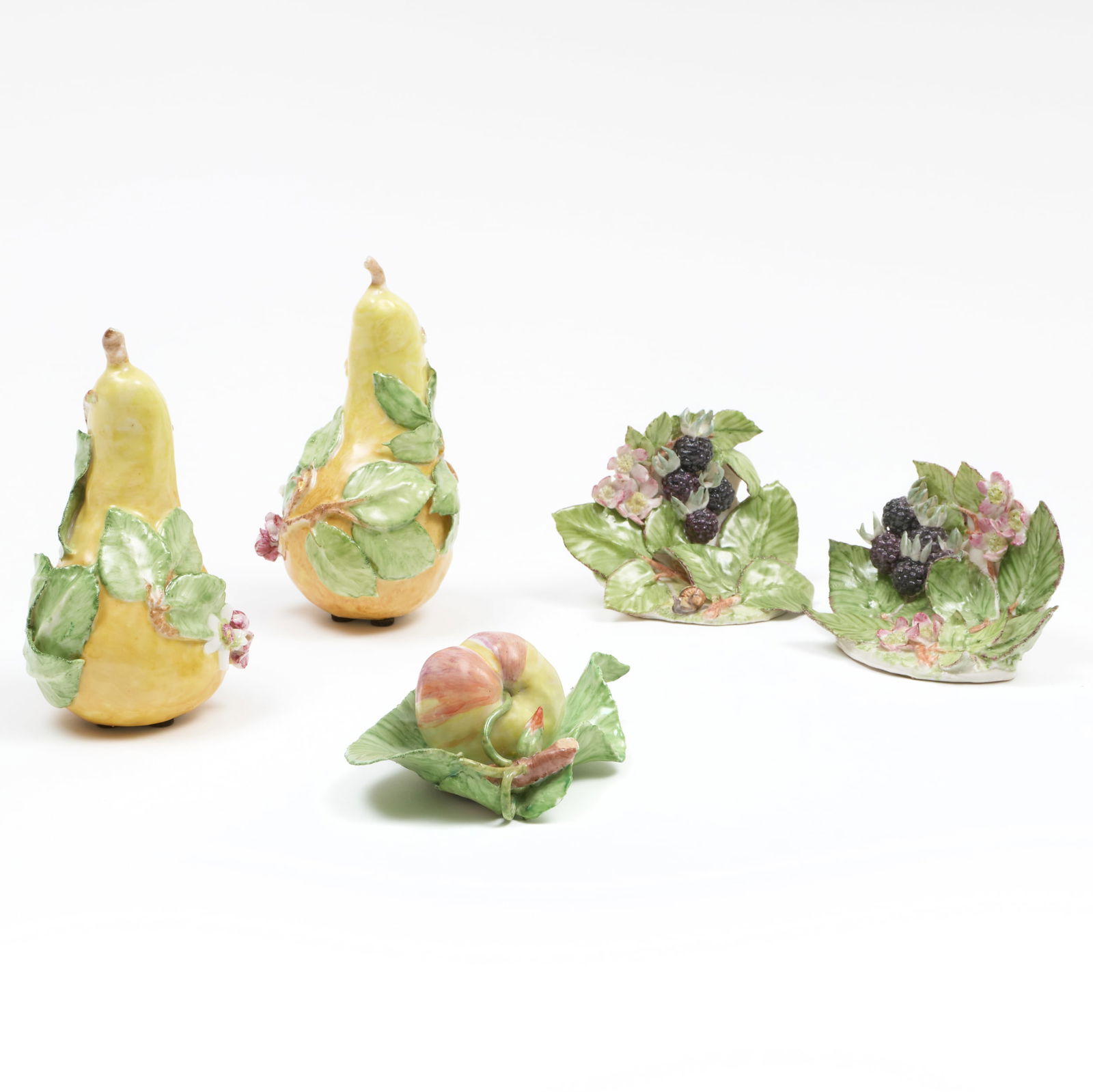 Group of Five Lady Anne Gordon Porcelain Models of Fruit (1 of 12)