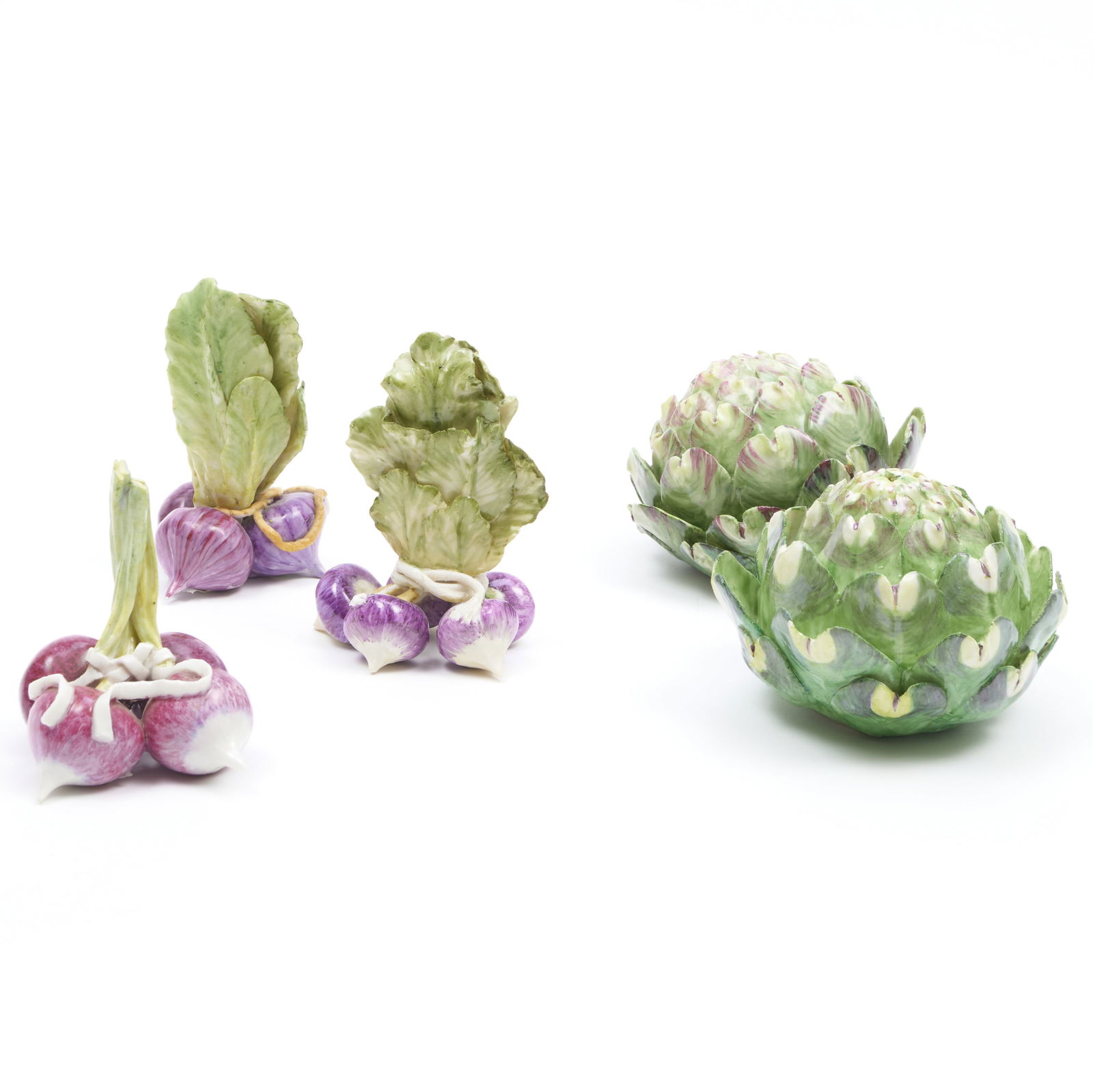 Group of Five Lady Anne Gordon Porcelain Models of Vegetables (1 of 5)