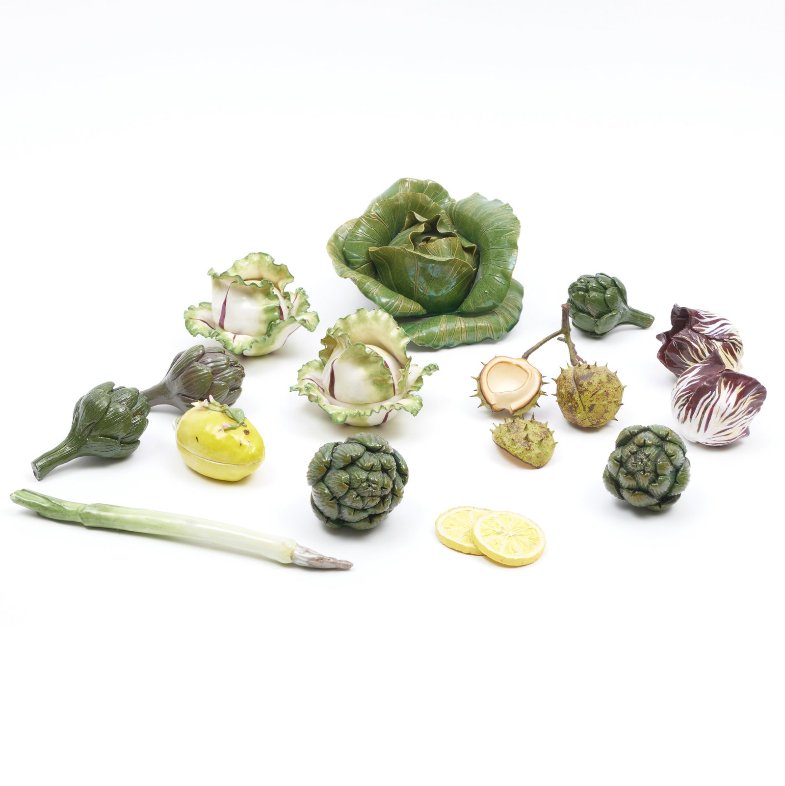 Group of Sixteen Models of Fruit and Vegetables (1 of 11)