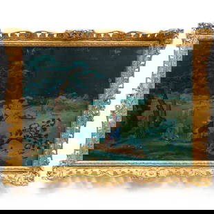 Chinese Export Reverse Mirror Painting: Chinese Export Reverse Mirror Painting19 x 26 in.Sold Christie's, London, The English Collector, November 19, 2015, Lot 648.The Collection of Carole Harris.