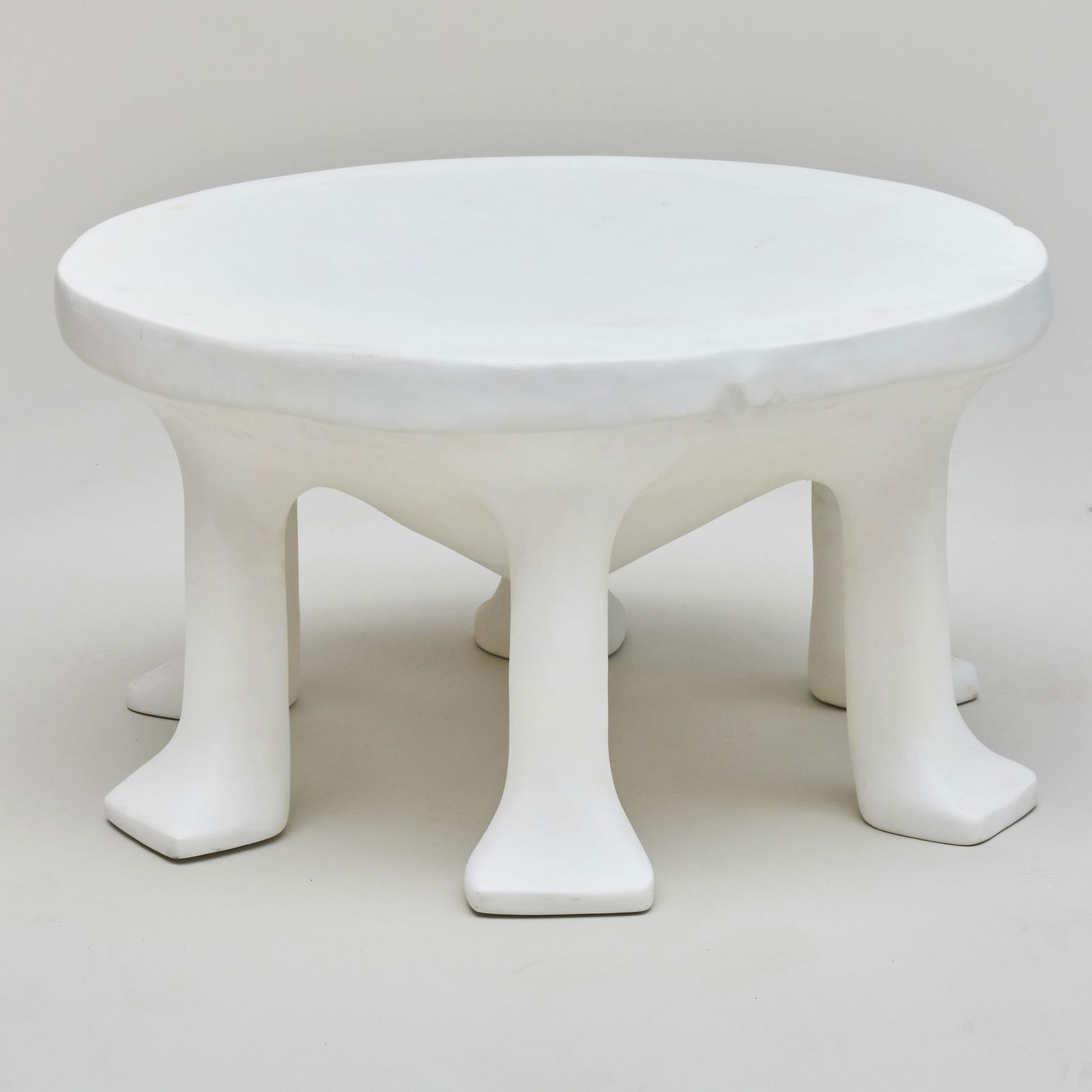 John Dickinson Large White Faux Plaster African Low Table, for Sutherland (1 of 9)