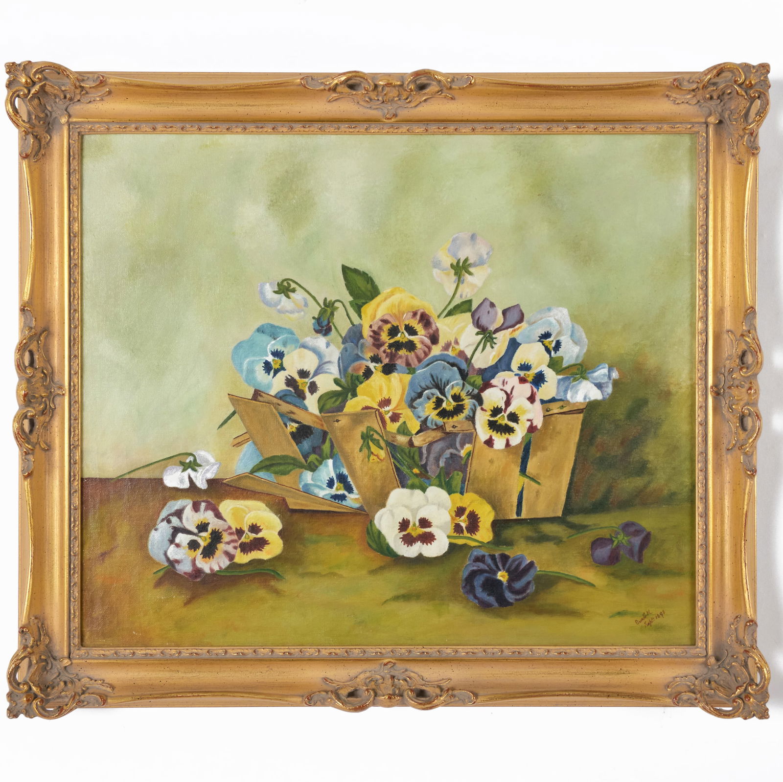 European School: Pansies in a Box (1 of 4)