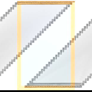 Louis XVI Style Giltwood Mirror: Louis XVI Style Giltwood Mirror 55 1/2 x 36 in.  The Estate of Mary Louise Guertler.