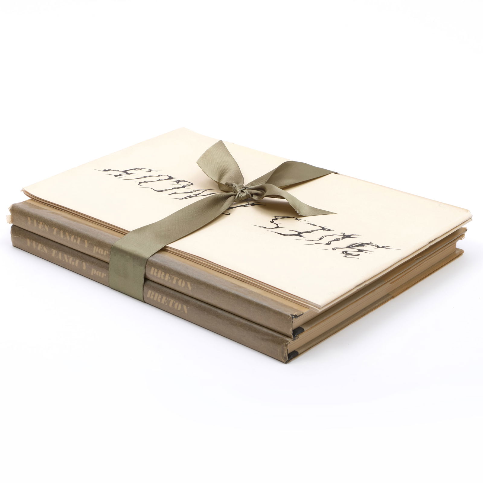 Yves Tanguy par Andre Breton, Pierre Matisse Gallery, 1946: Two Copies: Yves Tanguy par Andre Breton, Pierre Matisse Gallery, 1946: Two Copies Two bound books, 1946, unnumbered apart from the total edition of 1200 (there was also a deluxe edition of 50); together with Exh