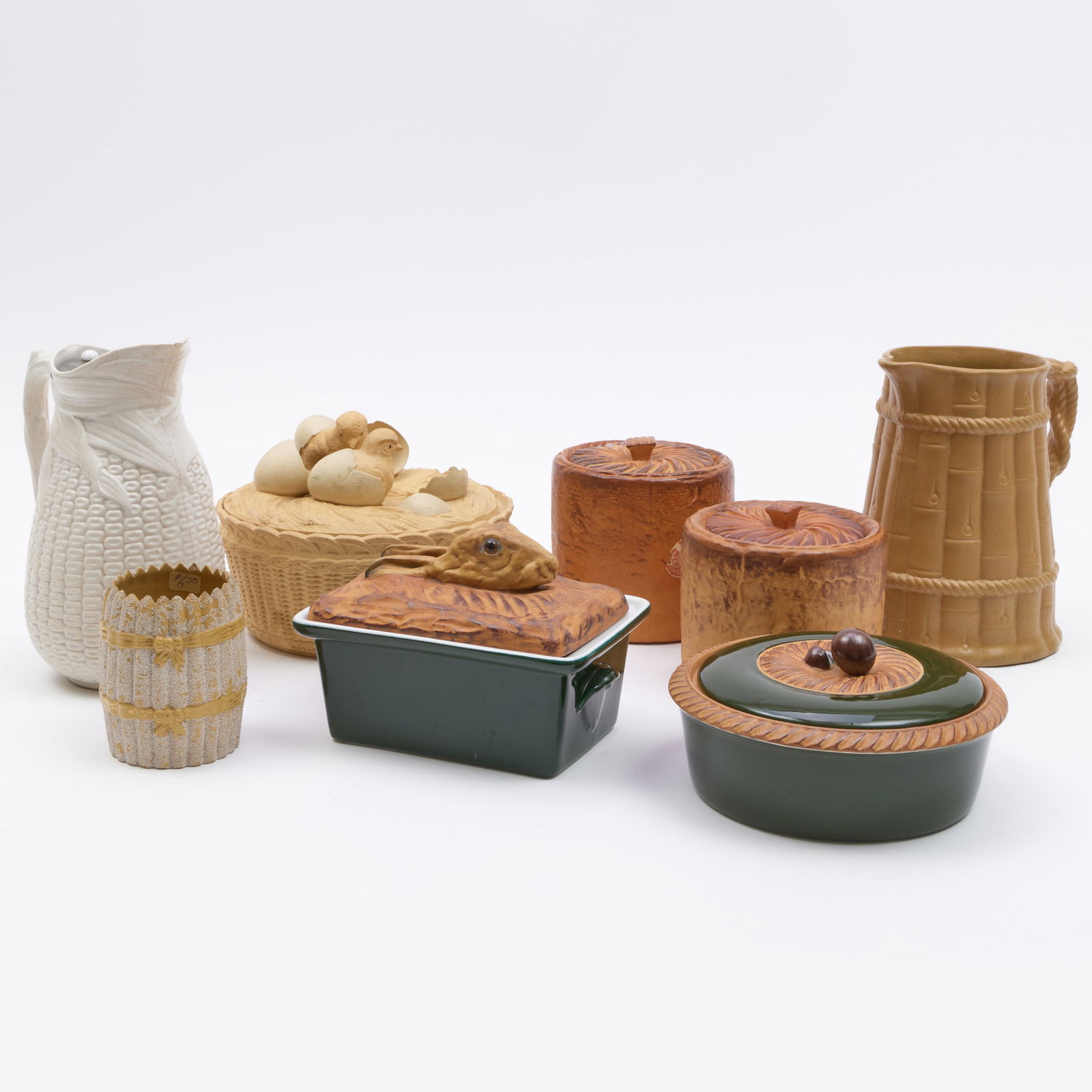 Group of French Porcelain and English Drabware Serving Pieces (1 of 20)