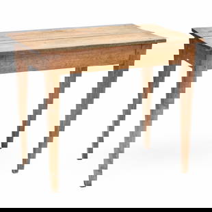 Rustic Pine Farmhouse Table: Rustic Pine Farmhouse Table 28 1/2 x 34 x 23 in.