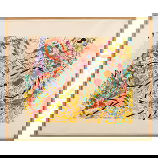 Nancy Graves (1940-1995): Vertigo: Nancy Graves (1940-1995): Vertigo Screenprint in colors on wove paper, 1980, signed and dated in pencil, numbered 53/60. 29 1/2 x 35 1/4 in. (sheet), 31 5/8 x 37 3/8 in. (frame). Literature: Padon 20.