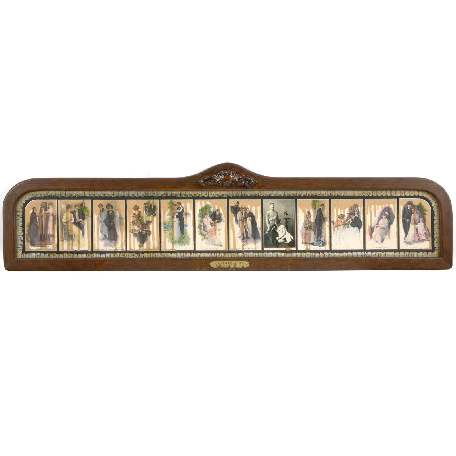 Edward Kienholz (1927-1994): The Marriage Icon: Edward Kienholz (1927-1994): The Marriage Icon Mixed media construction, 1972, signed 'Kienholz' and numbered '19' (the edition was 75), with label from Gemini G.E.L., LA. 12 3/4 x 52 1/2 in. (overall