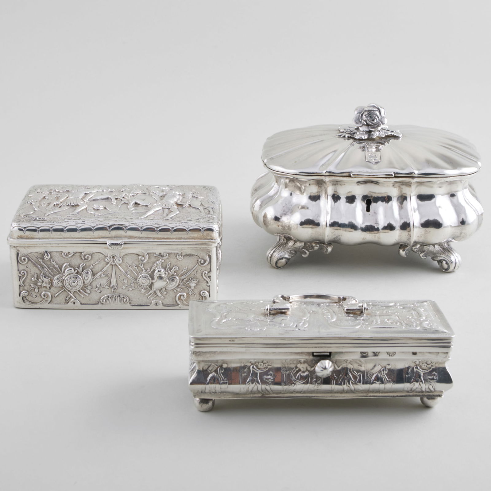 Continental Silver Sugar Box and Two Table Boxes (1 of 18)