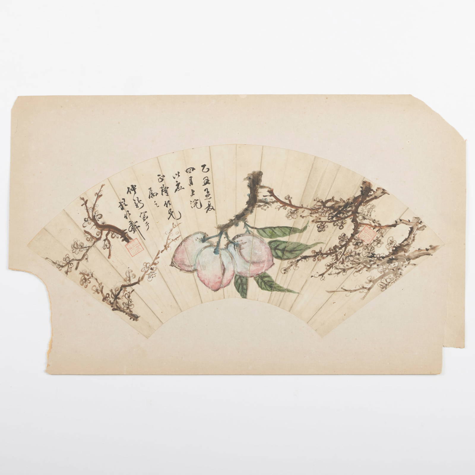 Two Chinese Fan Paintings