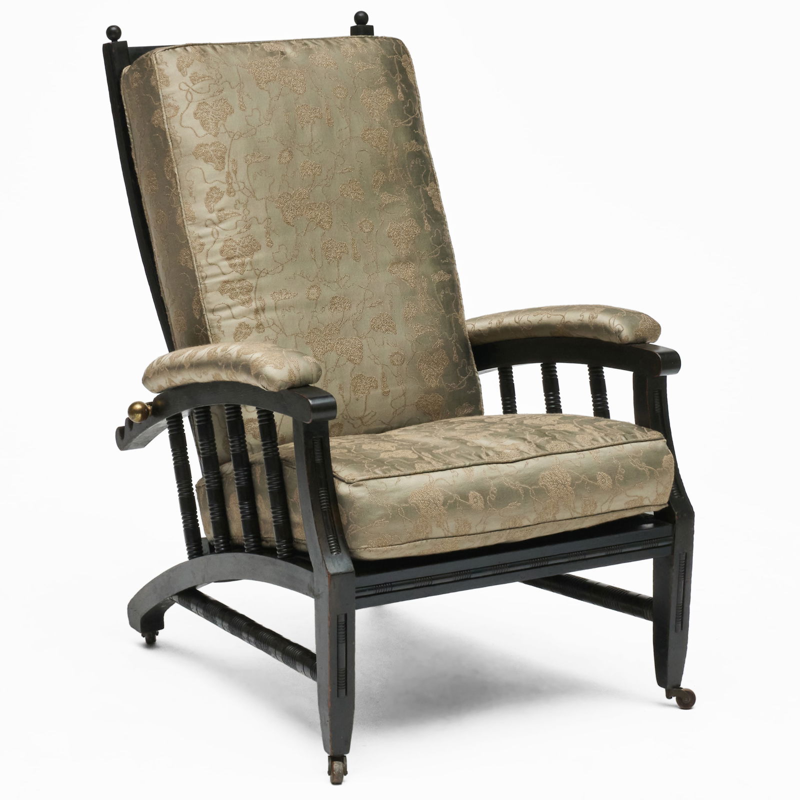 Ebonized Morris Chair in the Style of Philip Webb (1 of 7)