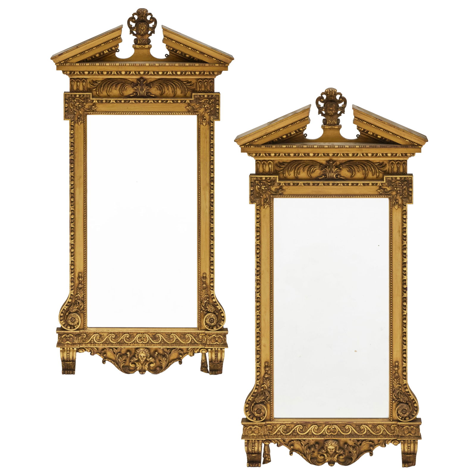 Pair of George II Style Giltwood Mirrors, in the William Kent Taste (1 of 12)