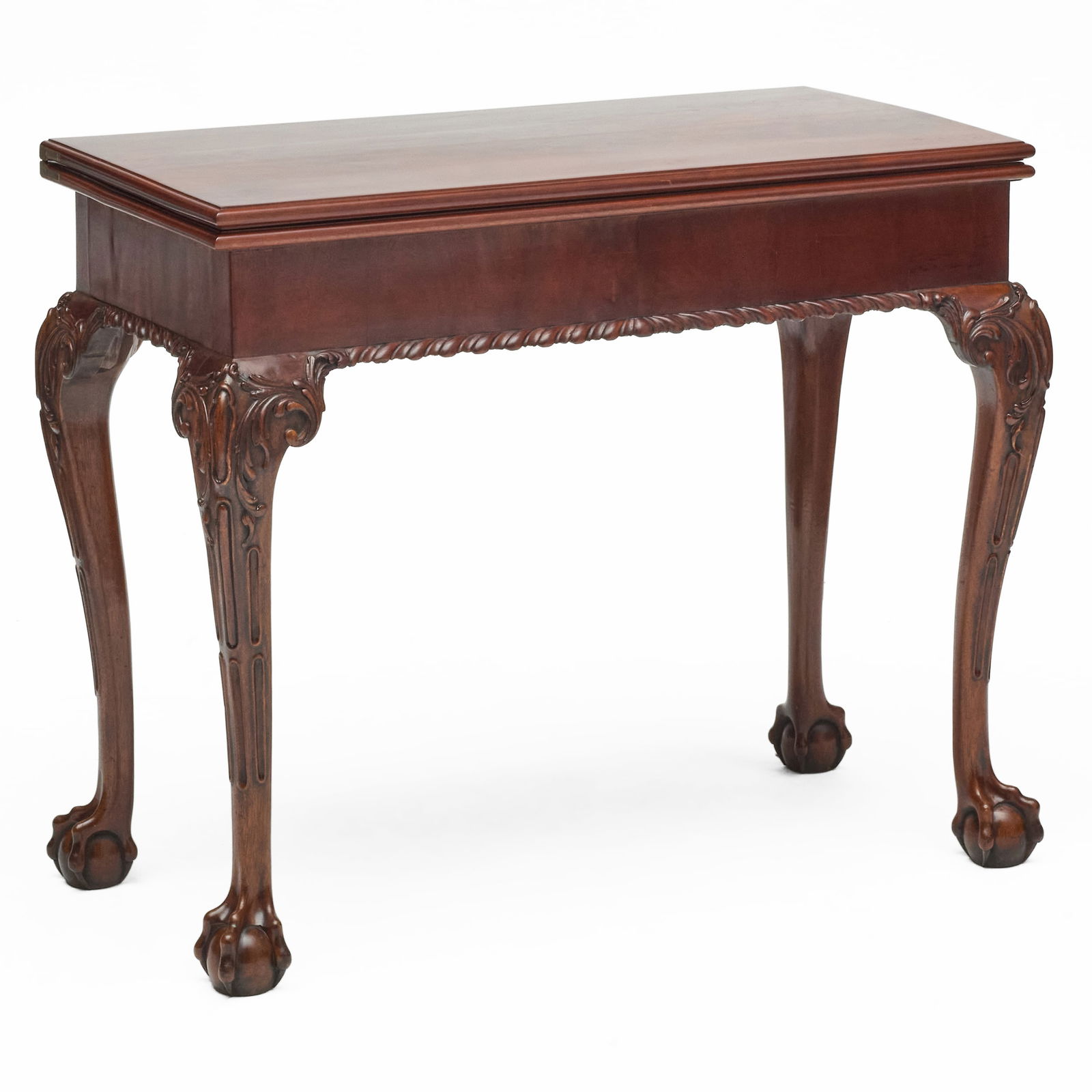 Early George III Mahogany Concertina Action Tea Table: Early George III Mahogany Concertina Action Tea Table 30 x 35 1/4 x 18 closed. 29 x 35 1/4 x 35 in. HydeParkAntiquesatSTAIR