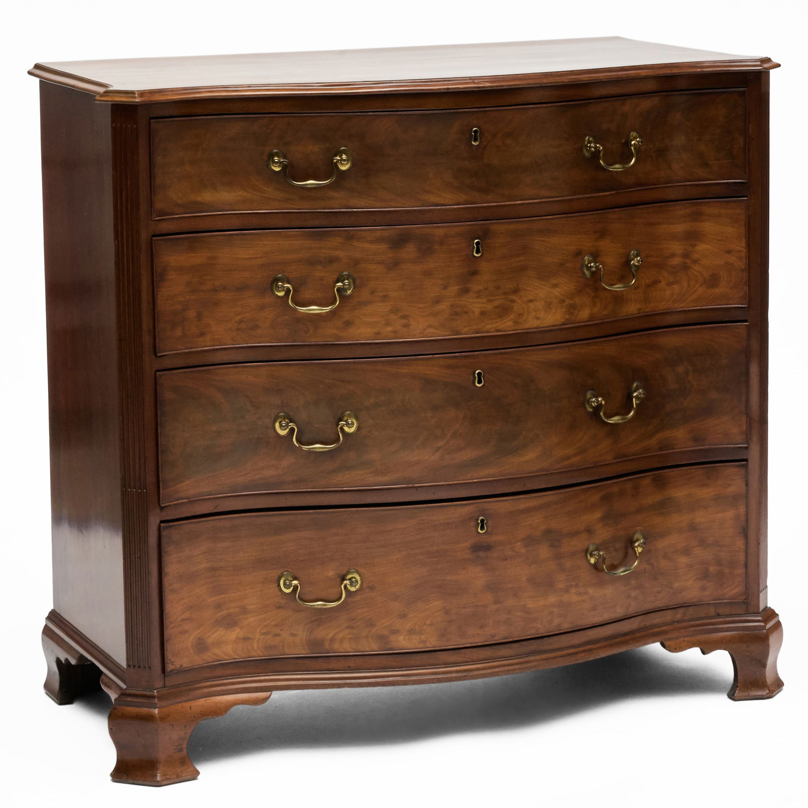 George III Rosewood Crossbanded Mahogany Chest of Drawers (1 of 12)