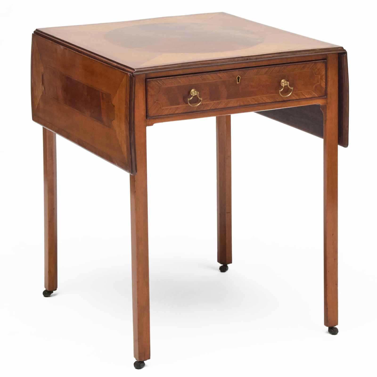 George III Satinwood-Inlaid Mahogany Pembroke Table (1 of 8)