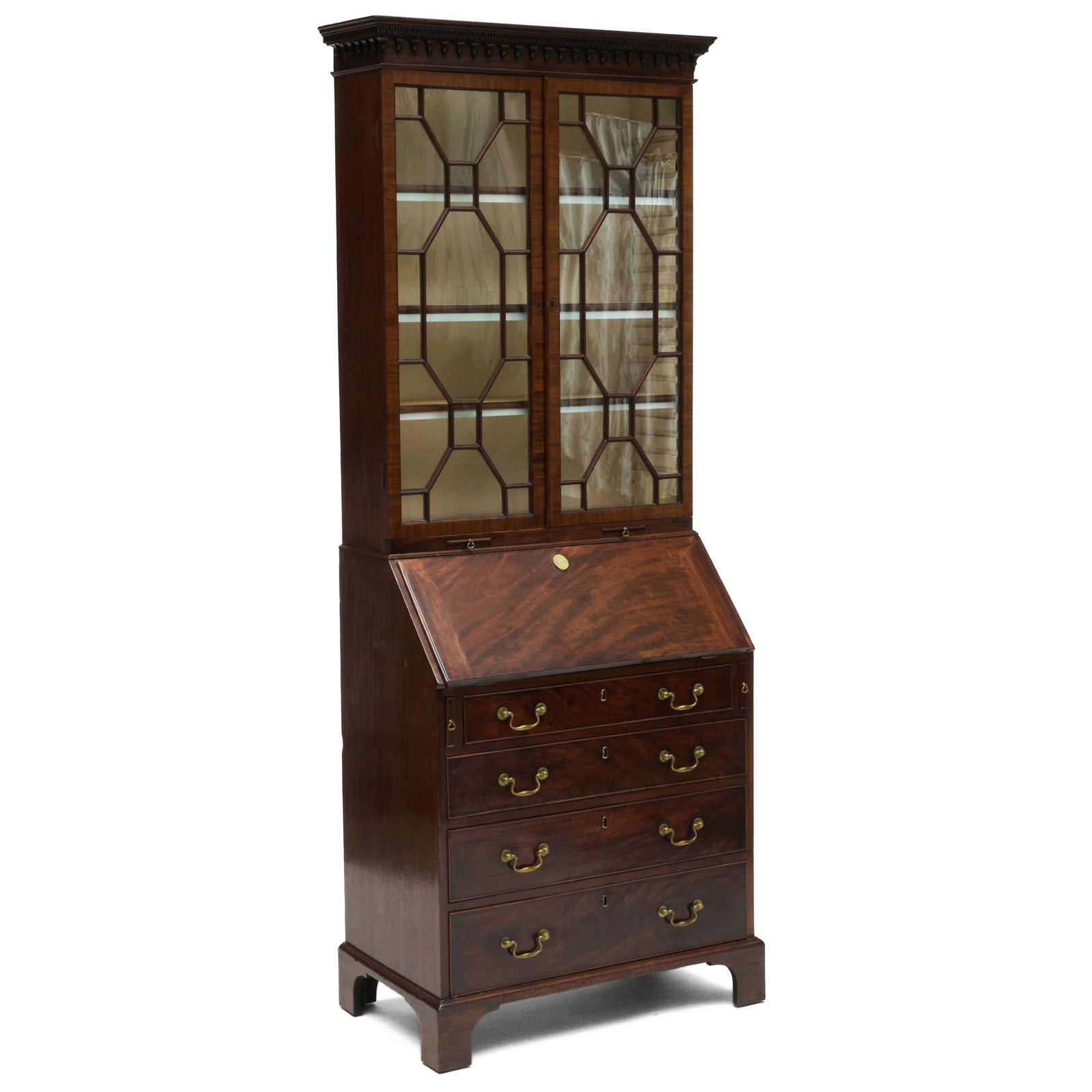 George III Mahogany Secretary Bookcase (1 of 10)