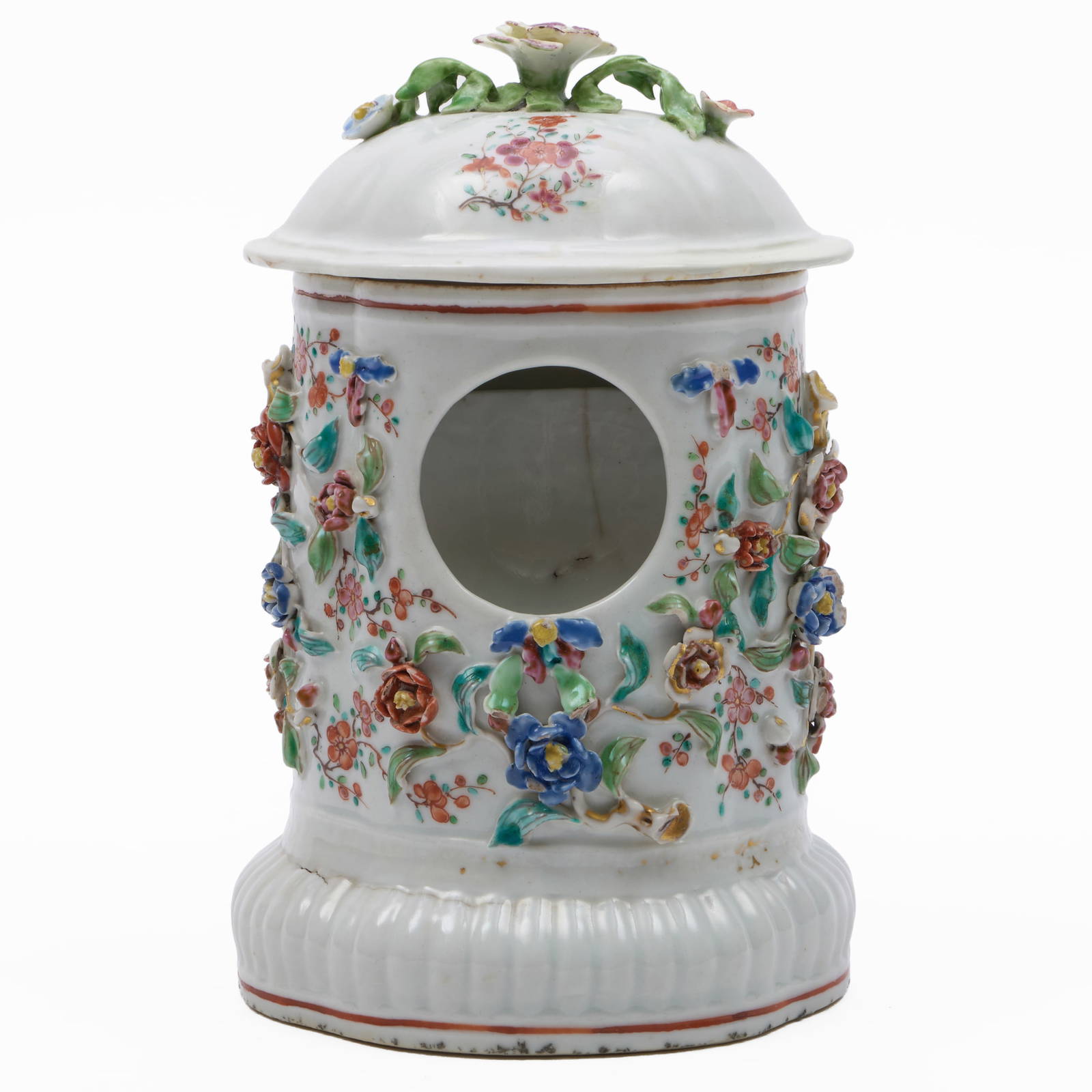 Chinese Export Porcelain Watch Case