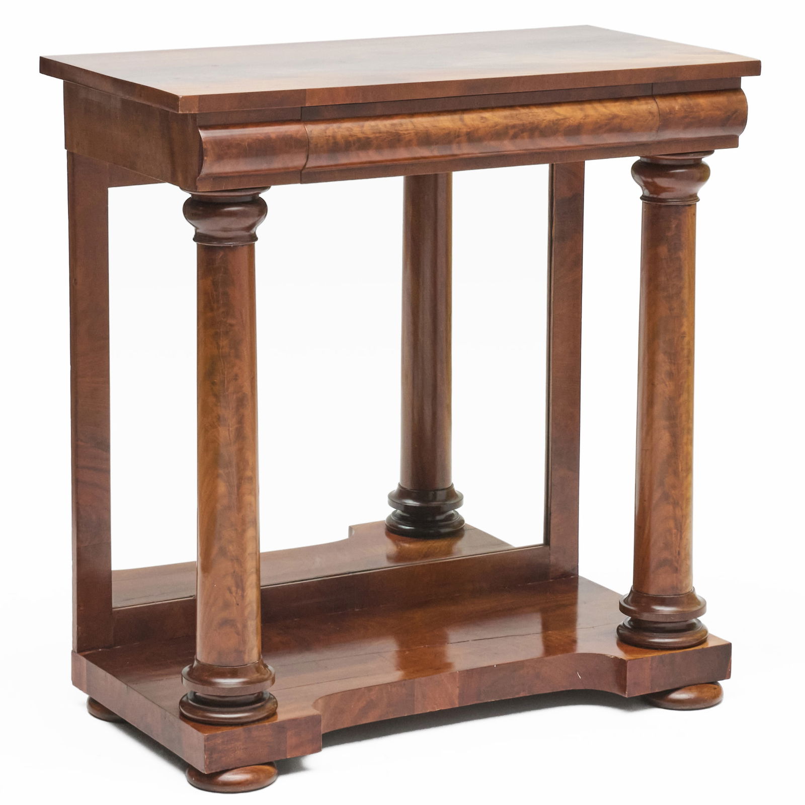 William IV Mahogany Console Table: William IV Mahogany Console Table 37 1/2 x 36 1/4 x 16 in. The Collection of Gil Schafer, Middlefield, Amenia, NY.