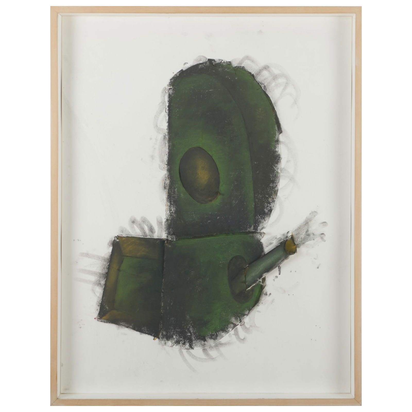 Elizabeth Murray (1940-2007): Untitled: Elizabeth Murray (1940-2007): Untitled Charcoal and pastel on paper, 1988, unsigned, with label from Paula Cooper Gallery, NY. 34 x 26 1/2 in. (sheet), 35 3/4 x 27 3/4 in. (frame). The Collection of J