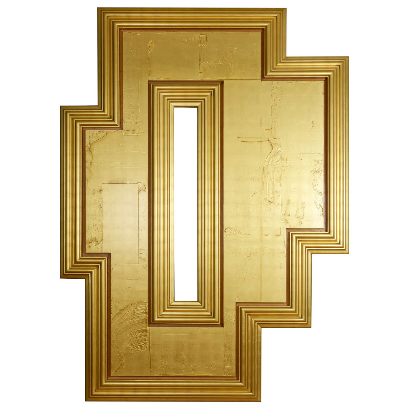 Christian Eckart (b. 1959): Andachtsbild #714: Christian Eckart (b. 1959): Andachtsbild #714 Gold and gel medium on board in artist's frame, 1988-1989, signed 'Christian Eckart', titled and dated on the reverse, with label from Massimo Audiello Ga