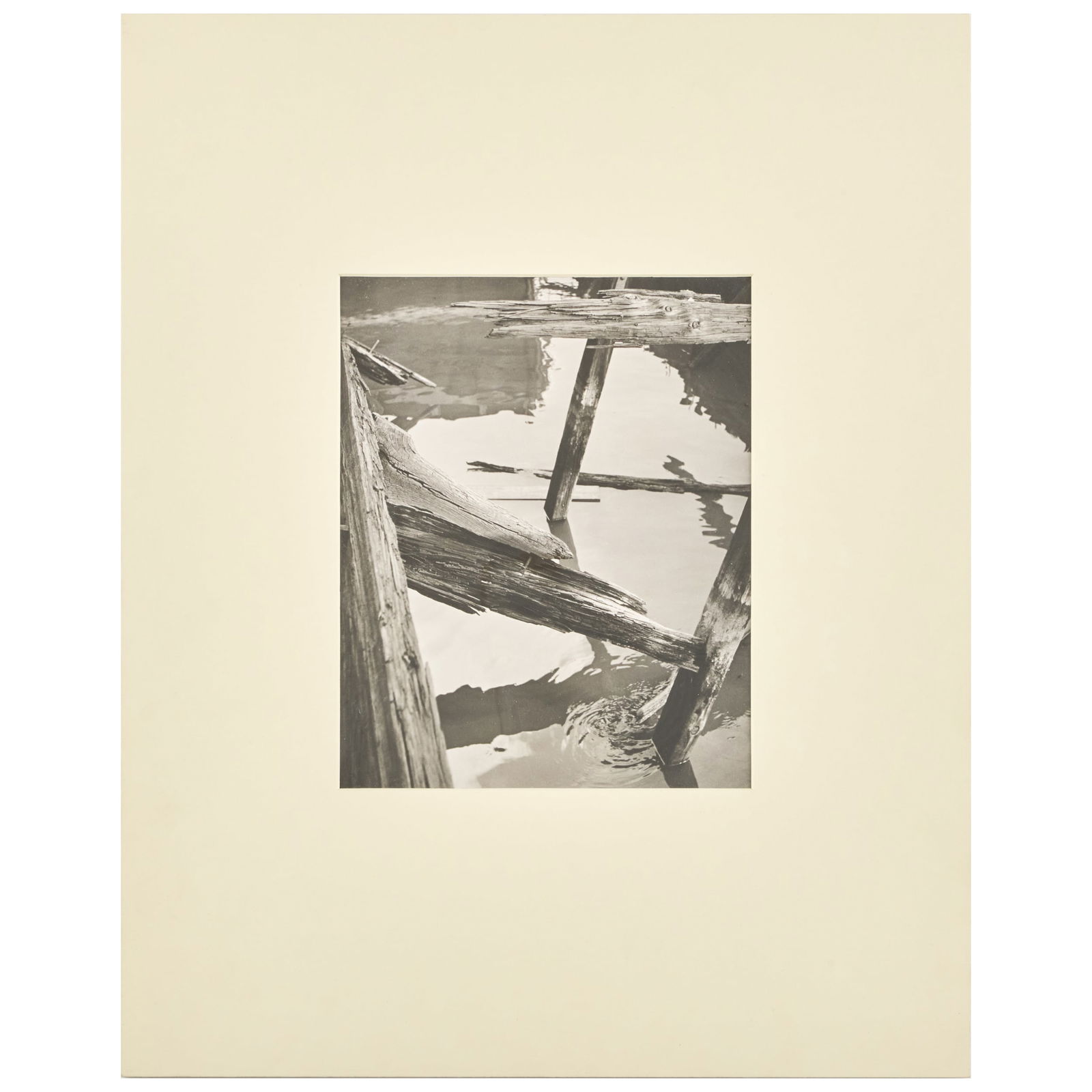 Andre Kertesz (1894-1985): Weehawken, New Jersey: Andre Kertesz (1894-1985): Weehawken, New Jersey Gelatin silver print mounted on cardstock, 1940, unsigned, variously inscribed in another hand on the reverse, with label from The Museum of Modern Art