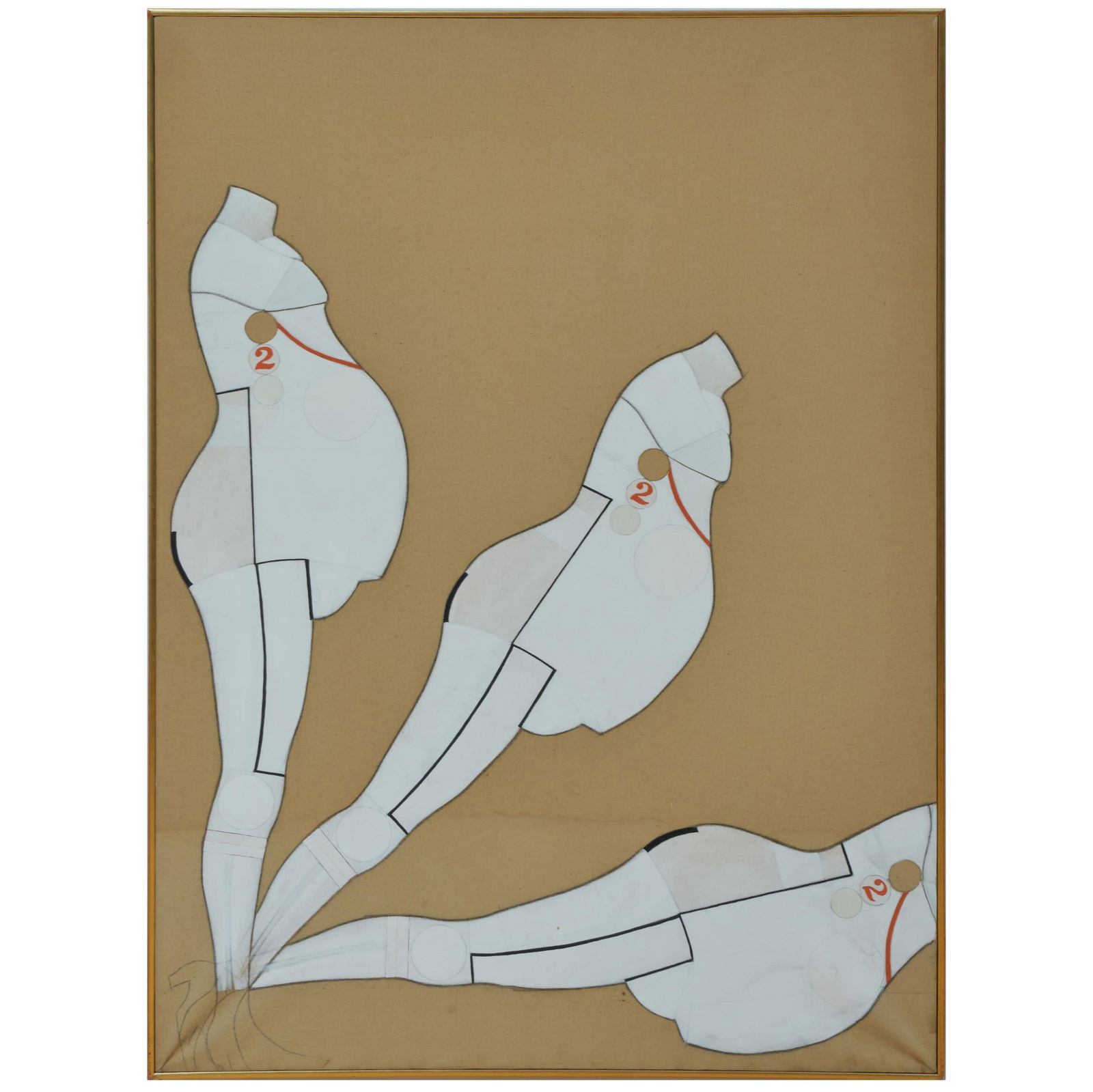 Ernest Trova (1927-2009): Study/ Falling Man #10: Ernest Trova (1927-2009): Study/ Falling Man #10 Oil on canvas, 1962, signed 'E Trova' and dated on the reverse, inscribed 'E.T. Trova' and titled on the stretcher, with label from The Pace Gallery, B