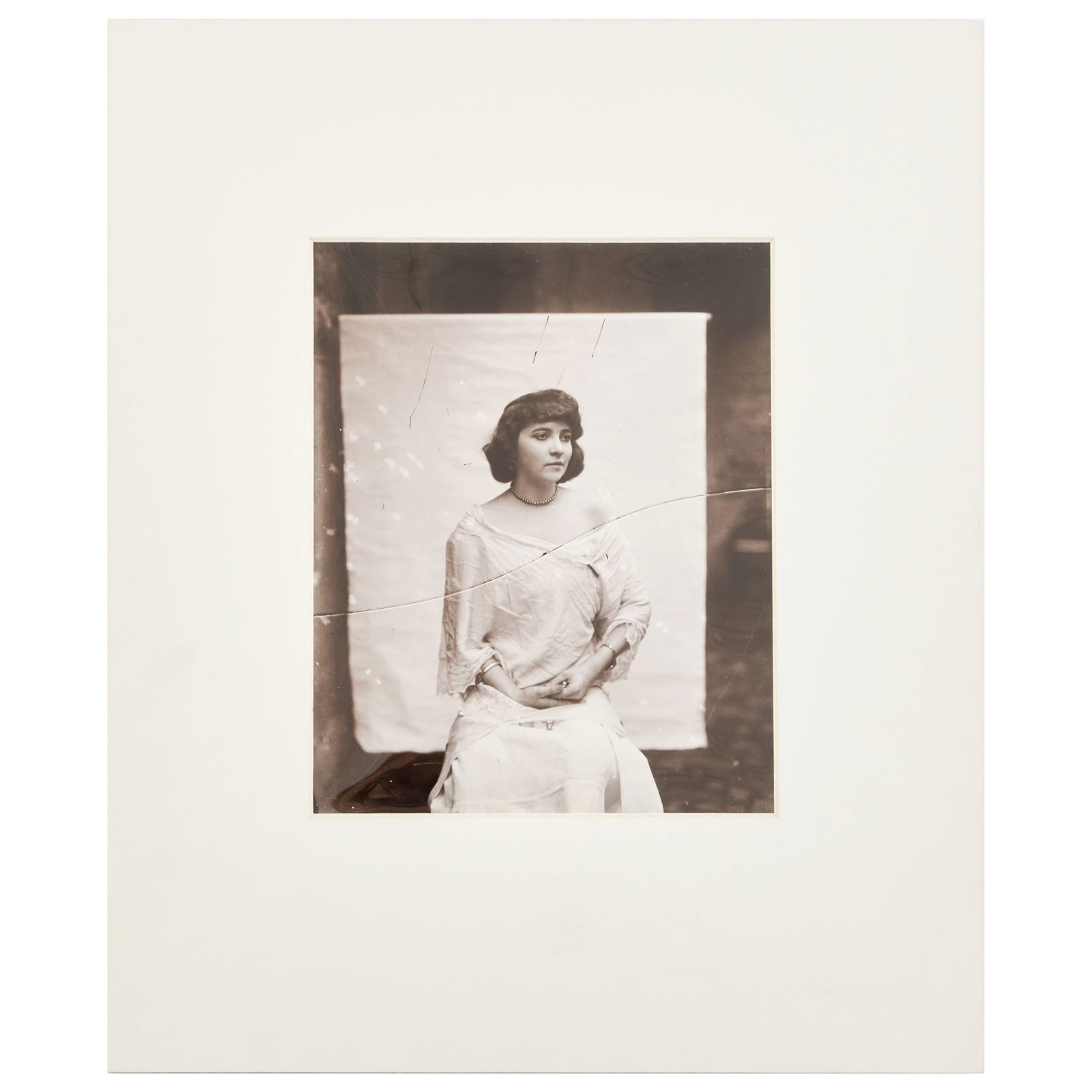Ernest James Bellocq (1873-1949): Untitled, from Storyville Portraits: Ernest James Bellocq (1873-1949): Untitled, from Storyville Portraits Gelatin silver printing-out-paper print, 1913, printed 1966-67 by Lee Friedlander, unsigned, variously inscribed in another hand o