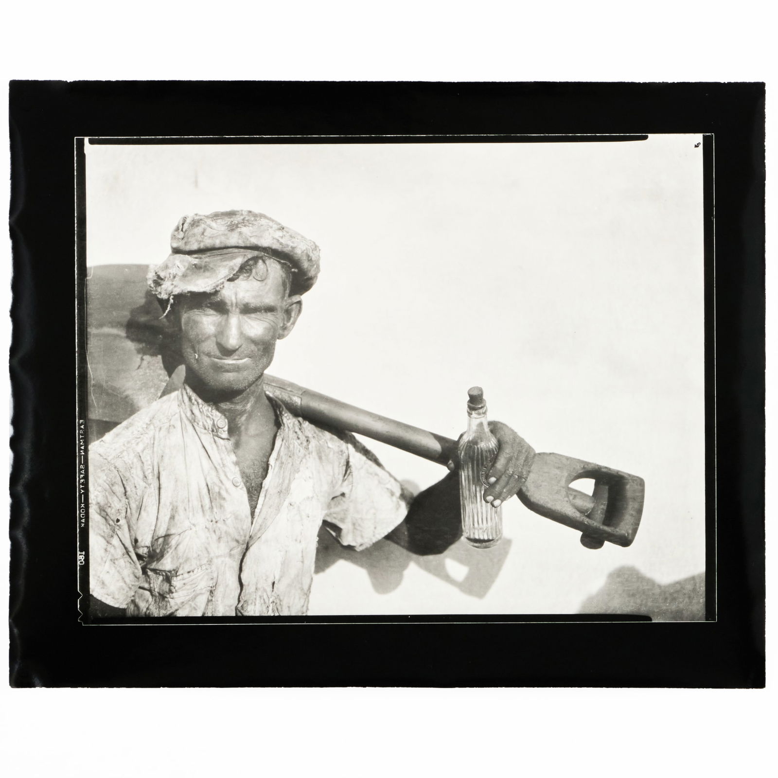 Walker Evans (1903-1975): Dock Worker, Havana: Walker Evans (1903-1975): Dock Worker, Havana Gelatin silver print, 1933, printed c. 1970 by James Dow, unsigned, variously inscribed in another hand on the reverse. 7 7/8 x 9 7/8 in. (sheet), unframe