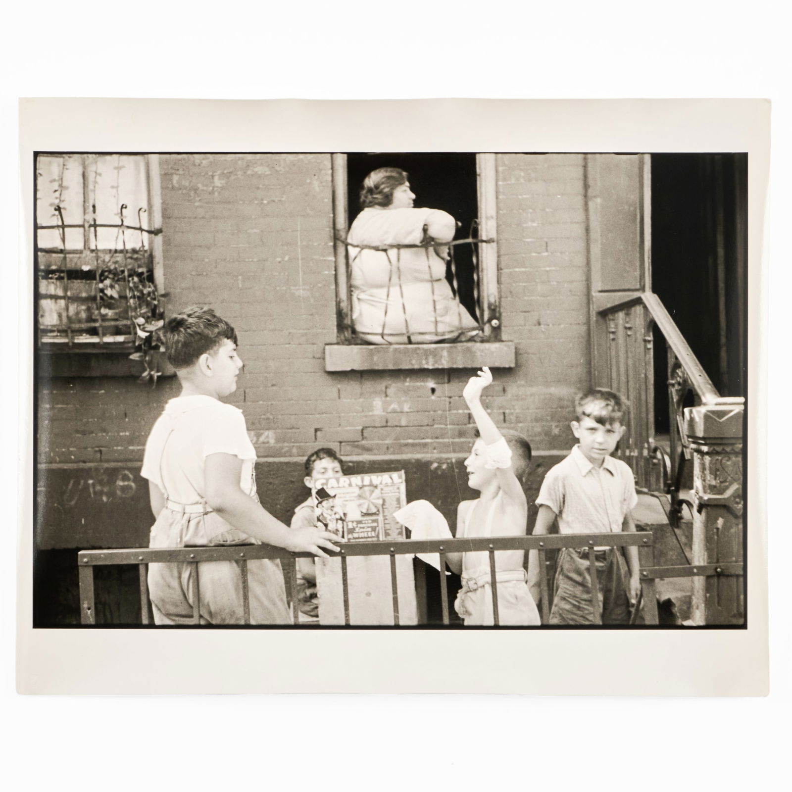 Walker Evans (1903-1975): Street Scene, New York: Walker Evans (1903-1975): Street Scene, New York Gelatin silver print, 1938, printed c. 1970 by James Dow, unsigned, variously inscribed in another hand on the reverse. 7 7/8 x 9 7/8 in. (sheet), unfr