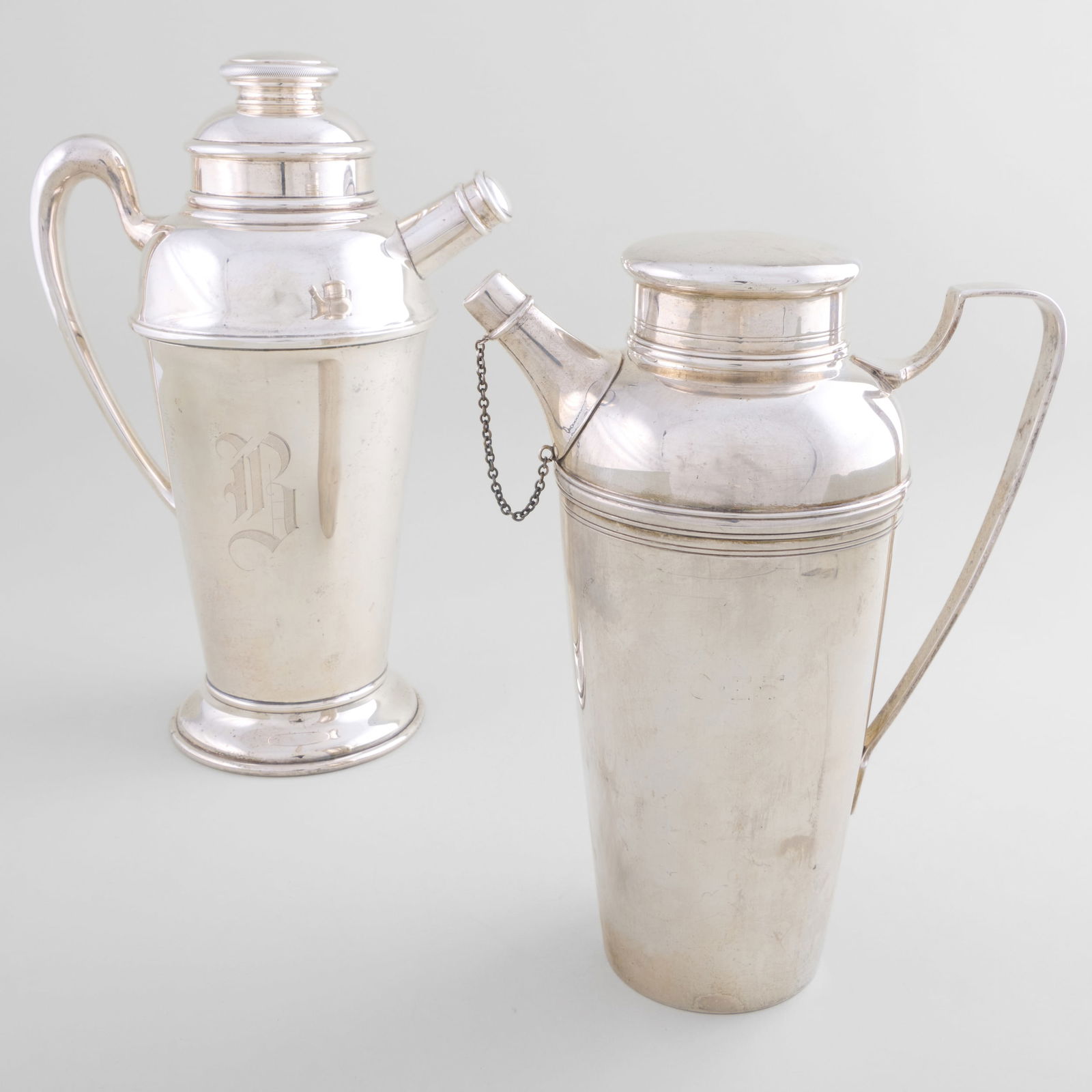 Tiffany & Co. Silver Cocktail Shaker and another American Silver Cocktail Shaker (1 of 11)