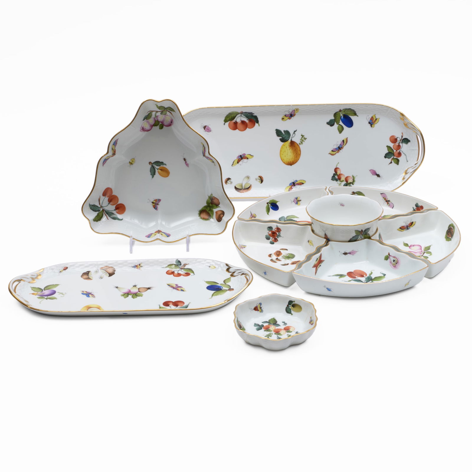Group of Herend Serving Wares in the 'Market Garden' Pattern (1 of 20)