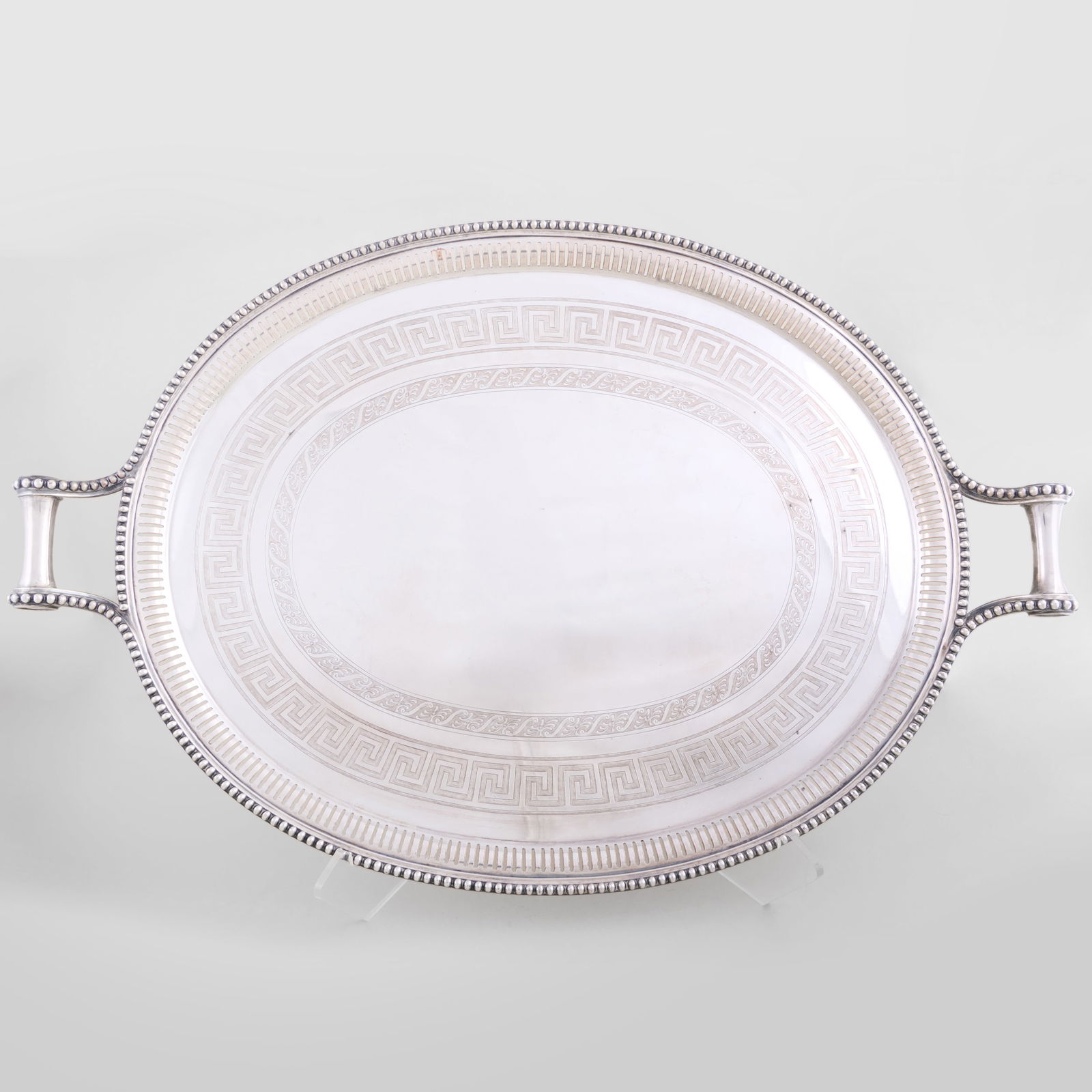 Large James Dixon & Sons Silver Plate Neoclassical Tray (1 of 5)
