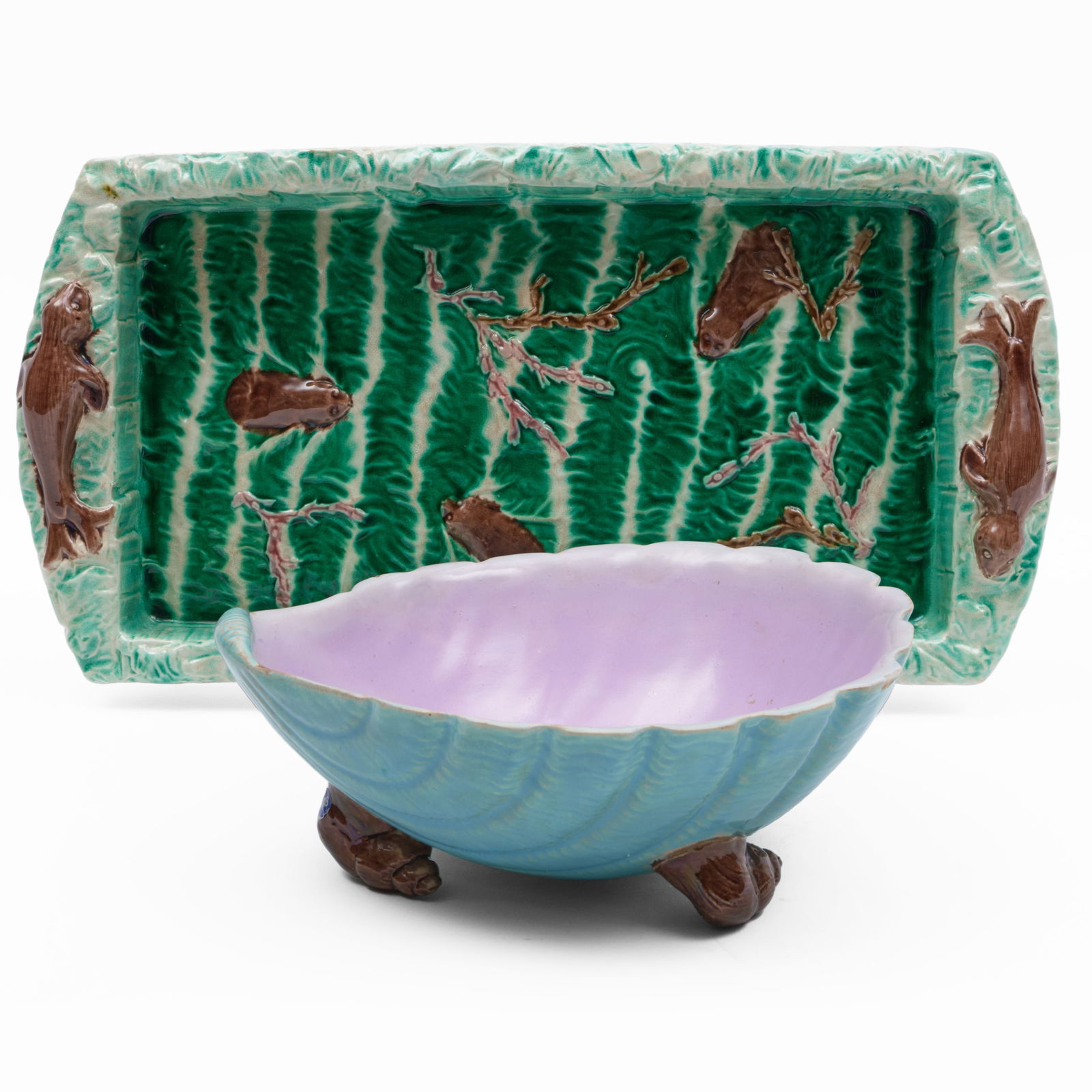 Two Majolica Serving Dishes (1 of 11)