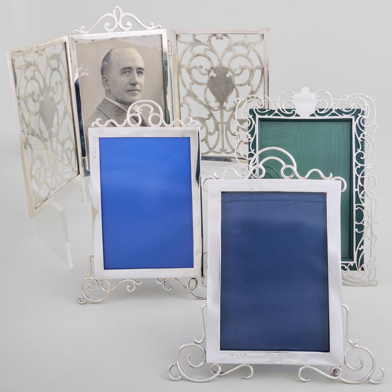 Group of Four English Silver Frames (1 of 20)