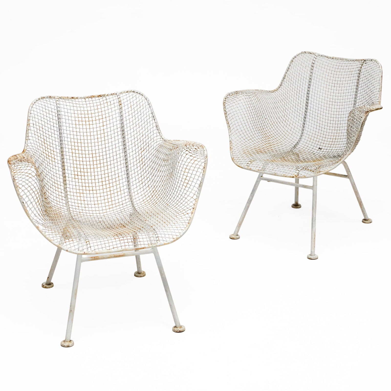 Two Russell Woodard 'Sculptura' Chairs: Two Russell Woodard 'Sculptura' Chairs 18 x 27 x 24 in., seat height 14 1/2 in.