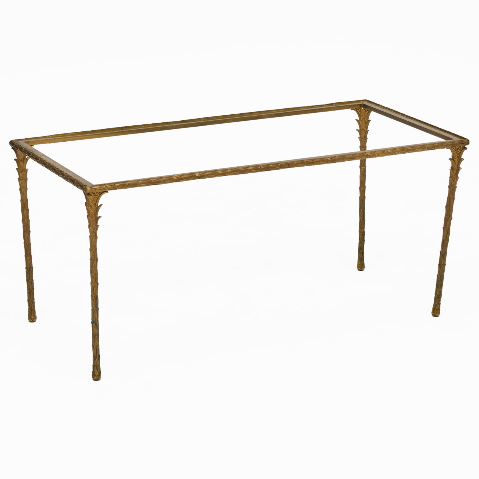 Maison Bagues Brass Table: Maison Bagues Brass Table 16 1/2 x 36 x 18 1/2 in.