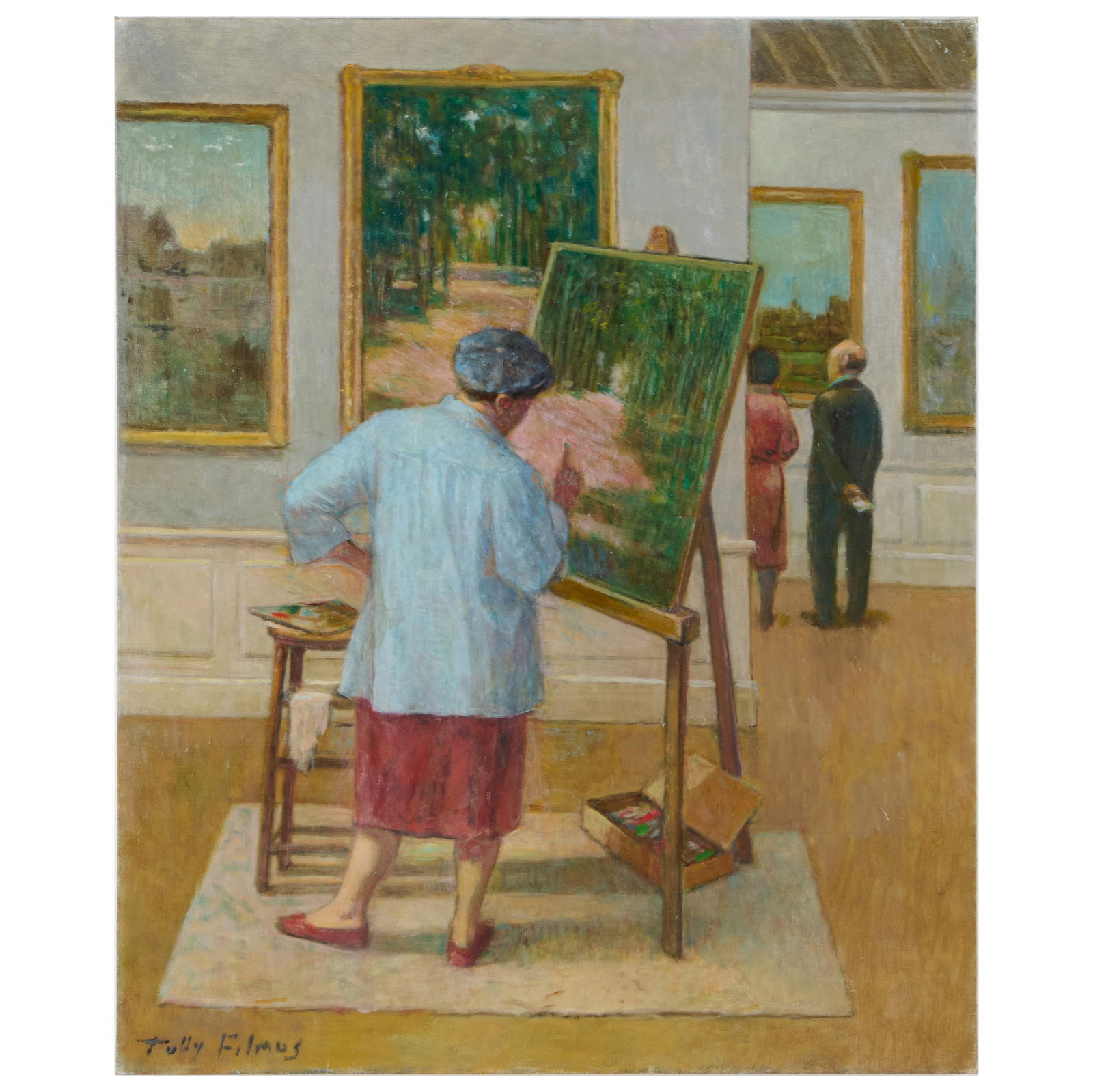Tully Filmus (1903-1998): The Student: Tully Filmus (1903-1998): The Student Oil on canvas, signed 'Tully Filmus' lower left. 30 x 24 in., unframed. The estate of the artist.
