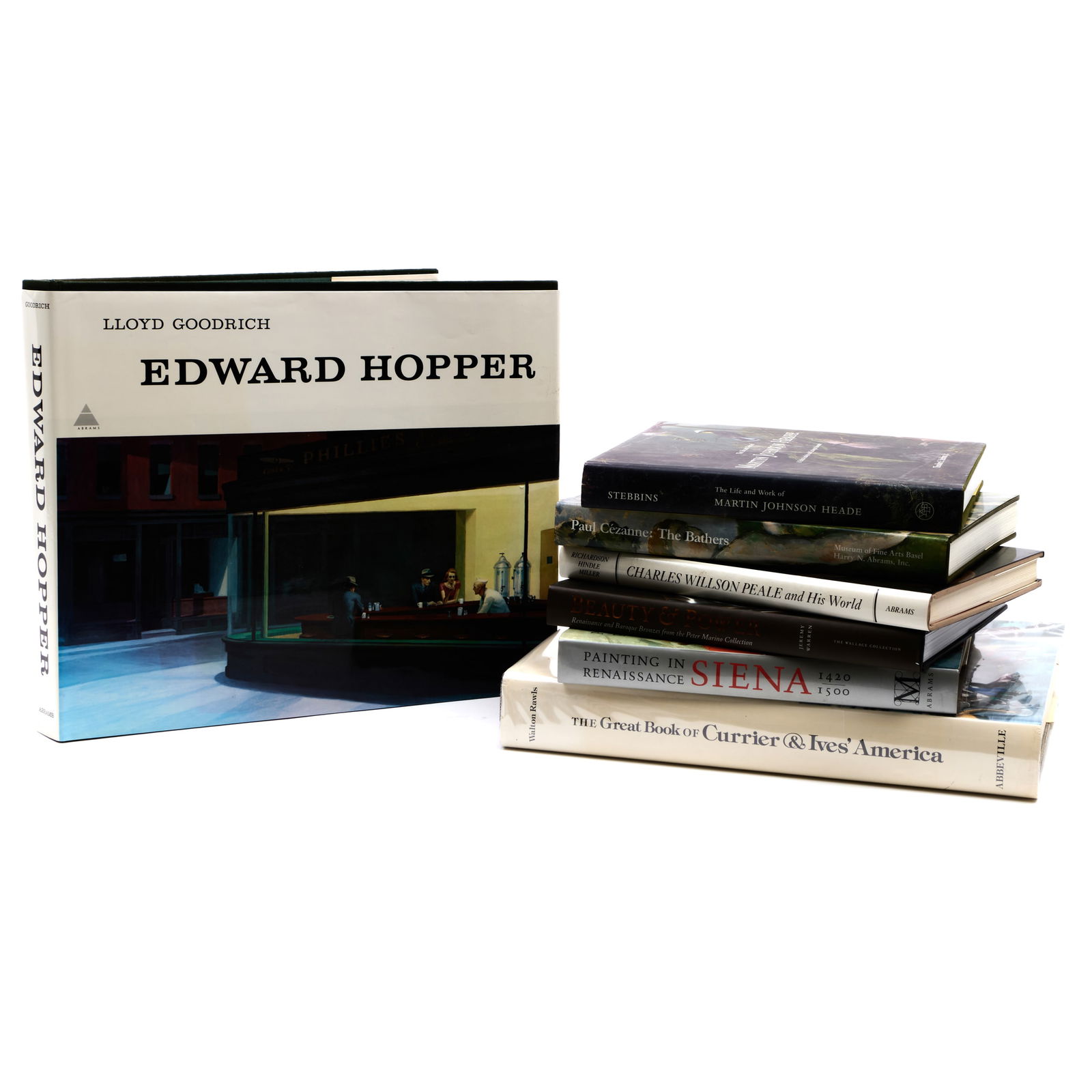 Group of Miscellaneous Books on Art and Artists: Group of Miscellaneous Books on Art and Artists Including: The Life and Work of Martin Johnson Heade: A Critial Analysis and Catalogue Raisonne; Paul Cezanne: The Bathers; Beauty & Power: Renaissance