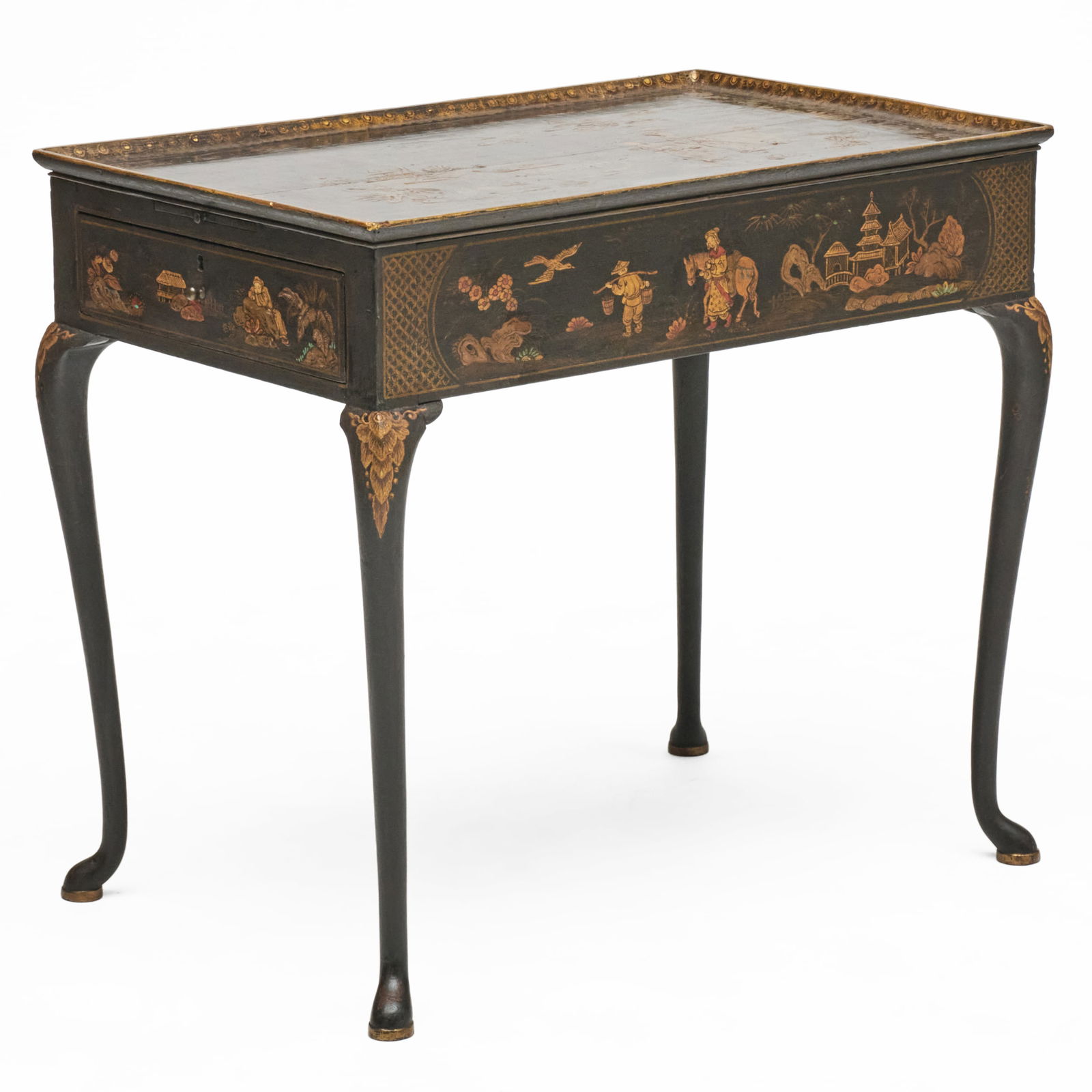 George I Black and Gilt-Japanned Tobacco Table (1 of 11)