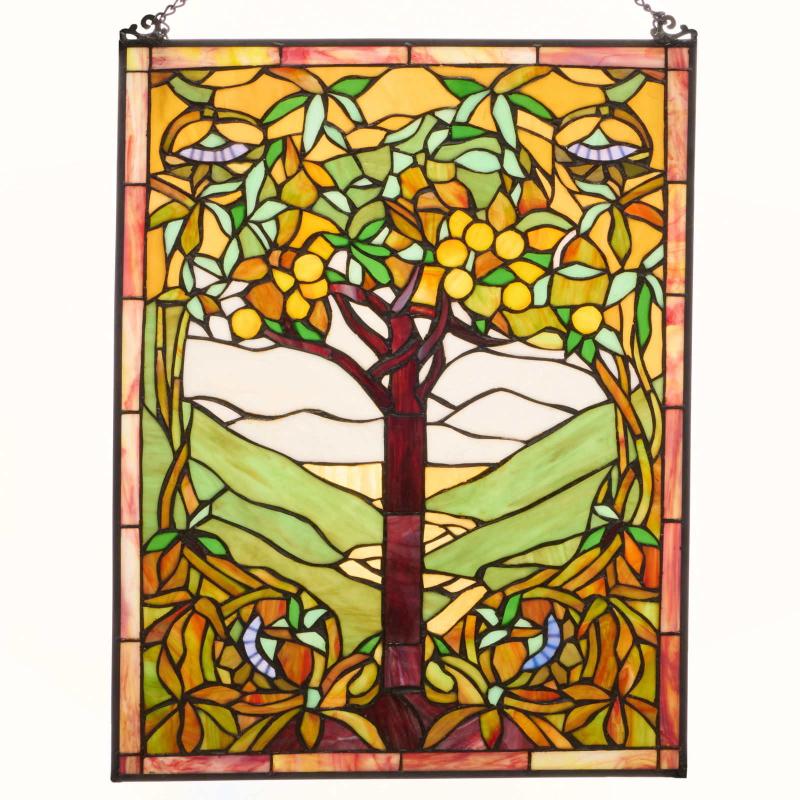 Two Leaded Stained Glass Panels (1 of 4)