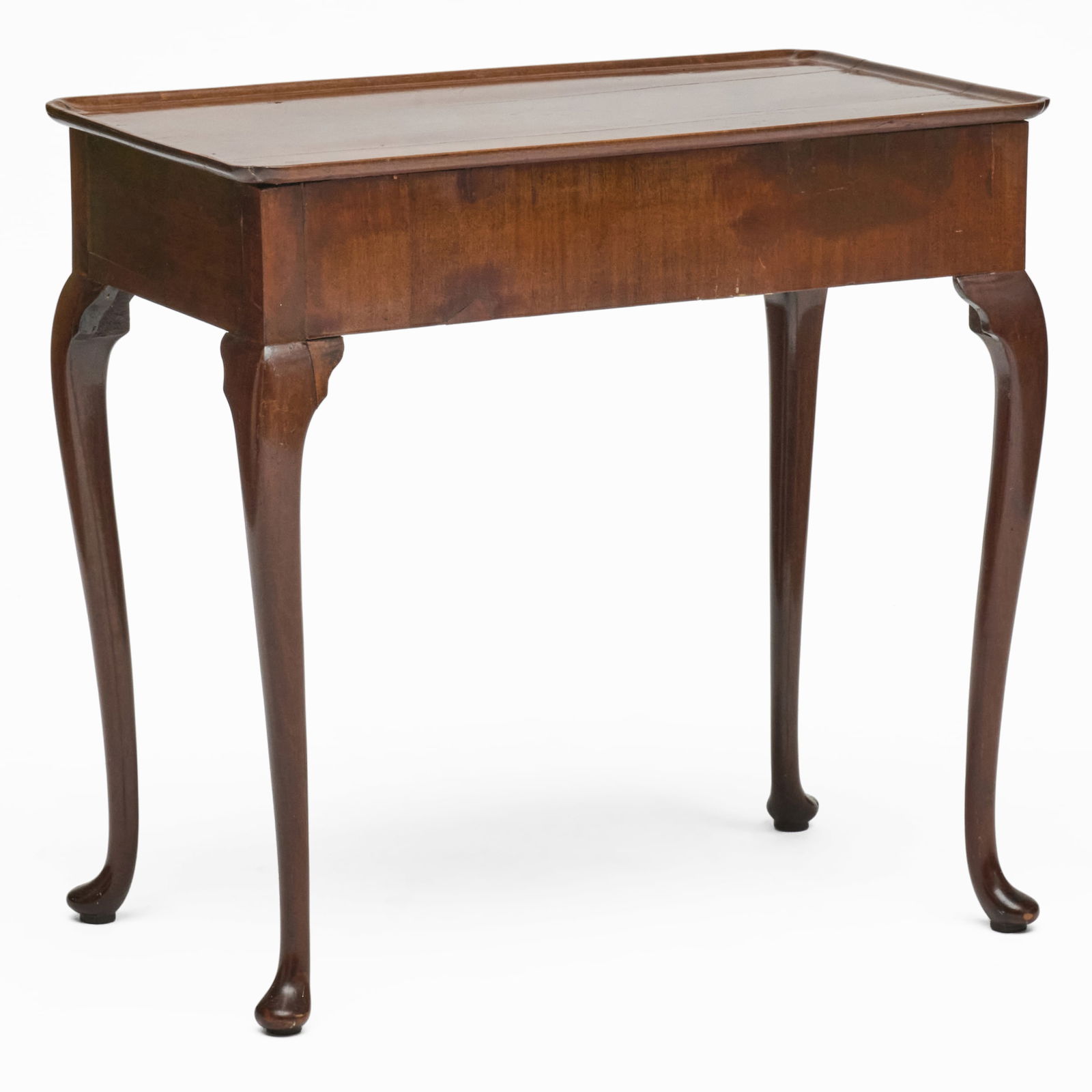 Queen Anne Walnut Tea Table: Queen Anne Walnut Tea Table 28 1/2 x 30 x 17 in.