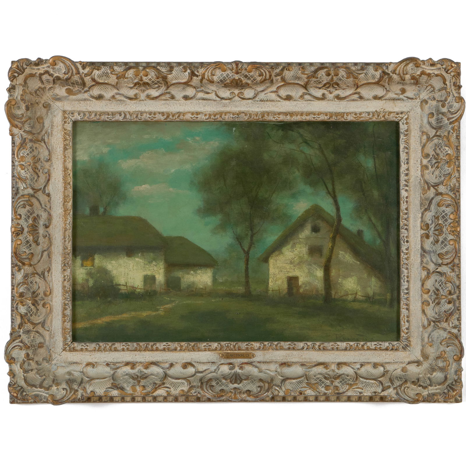 Francois-Charles Cachoud (1866-1943): Village au Soir (1 of 3)