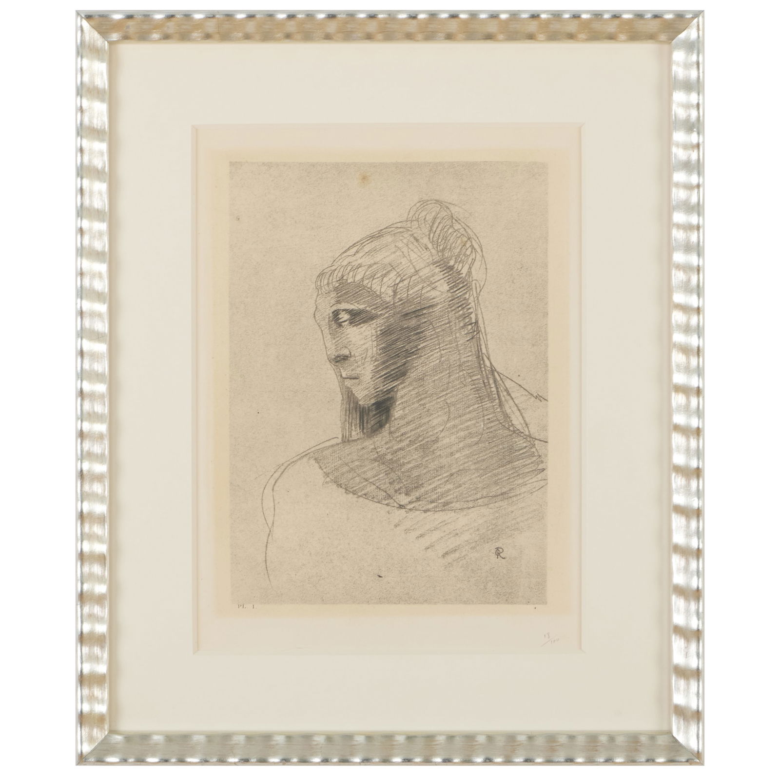 After Odilon Redon (1840-1916): Plate I, from Les Fleurs du mal (1 of 4)