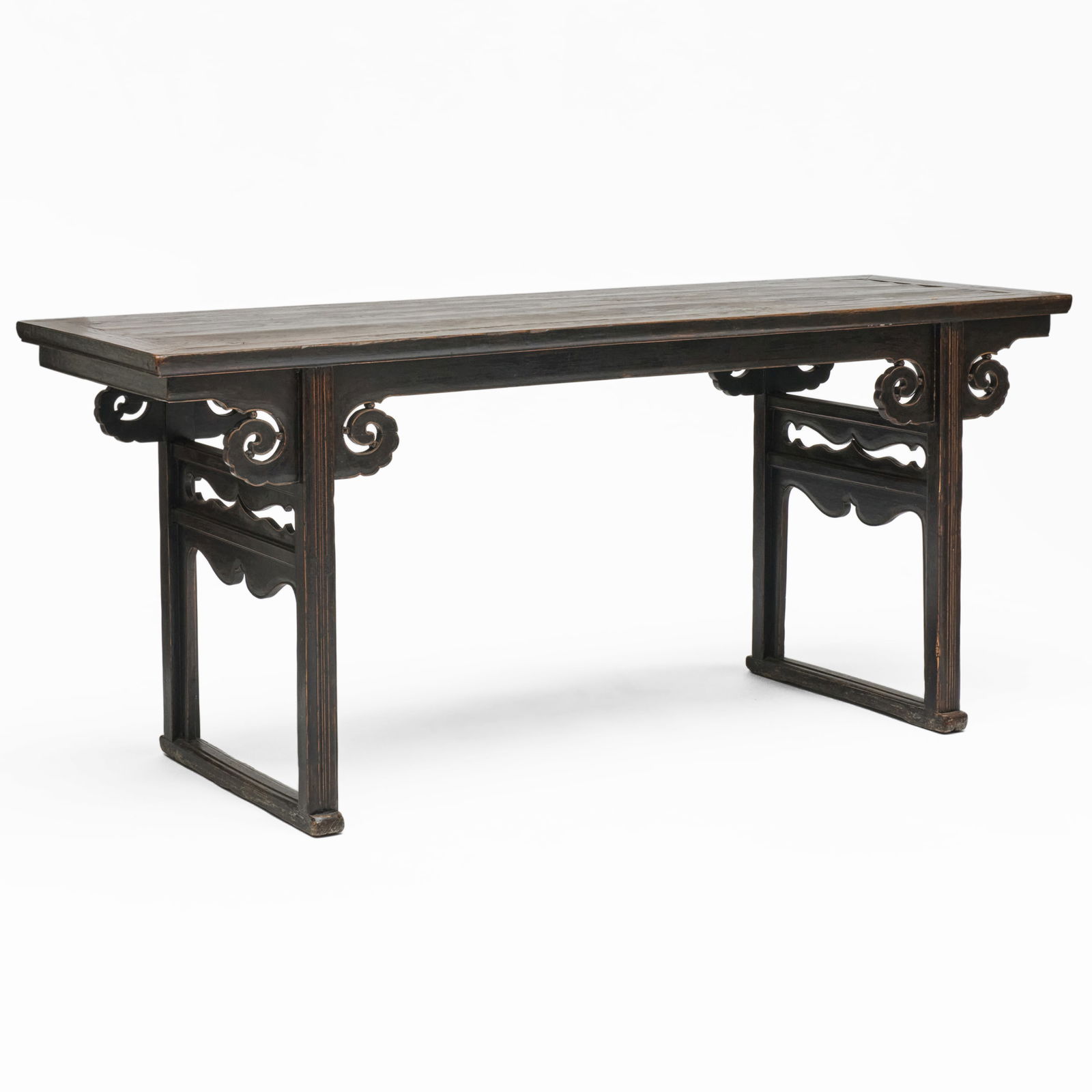 Chinese Elm Painting Table: Chinese Elm Painting Table 34 1/4 x 6 ft. 7 x 26 in.
